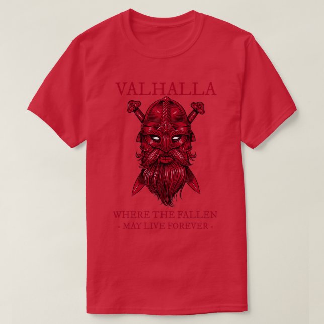 Valhalla Viking Warrior TShirt (Design devant)
