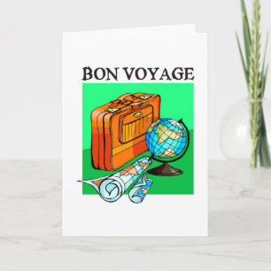 Valise, valise, carte et globe : Bon Voyage!