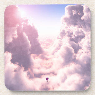 Vallée dans les Dessous de verre de liège des nuag