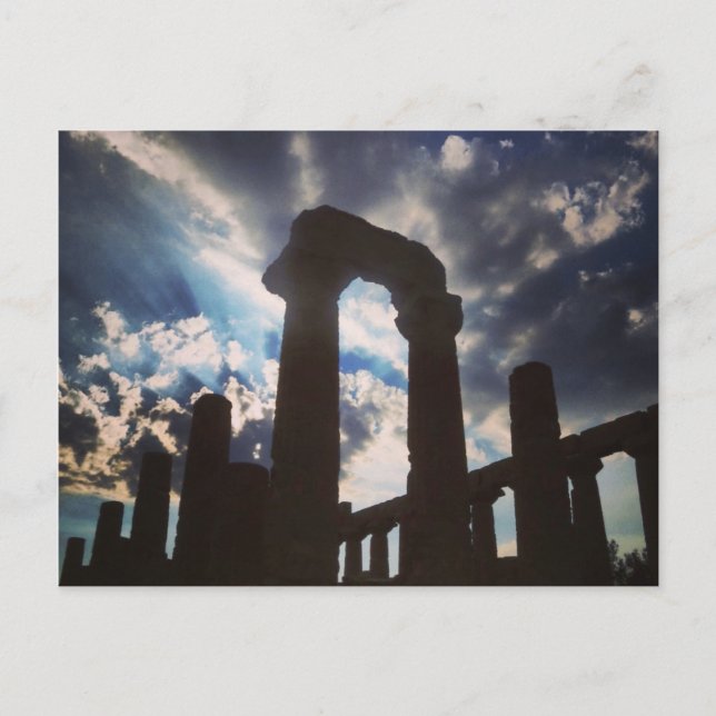 Vallée de cartes postales des Temples, Agrigente,  (Devant)