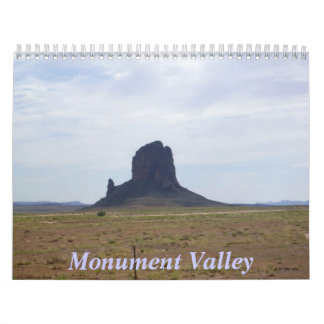 Vallée de monument calendrier de 12 mois