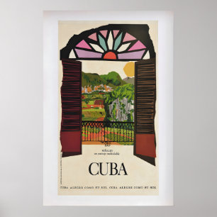 Vallée de Viñales, Cuba Affiche de voyage vintage