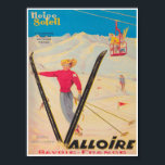 Valloire France Retro Vintage Ski Travel Poster<br><div class="desc">Valloire France Retro Vintage Ski Travel Poster.</div>