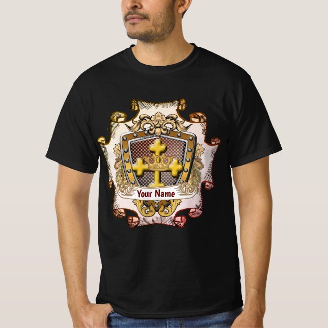 Valor  Family Crest Surname t-shirt (Devant)