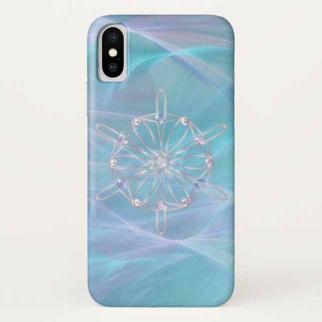 Valse du coque iphone-Mate des Snowflakes (Dos)