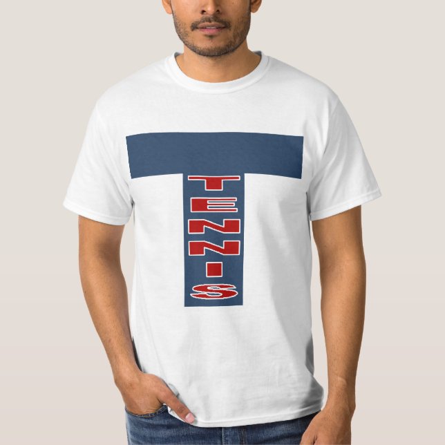 Value T-shirt blanc  TENNIS (Devant)