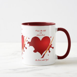 Valuegem une tasse de coeur d'artiste