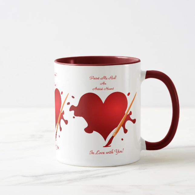 Valuegem une tasse de coeur d'artiste (Droite)