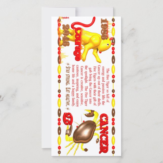 Valxart 1986 2046 FireTiger zodiaque Cancer (Devant)