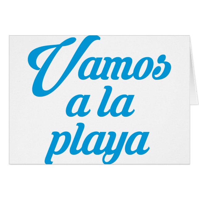 VAMOS A LA PLAYA (Devant horizontal)