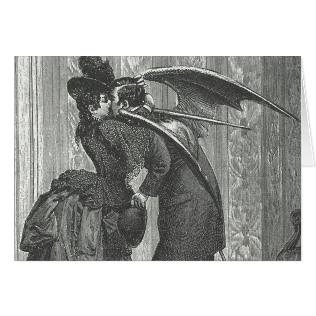 Vampire à ailes victorien/gothique d'un baiser (Devant horizontal)