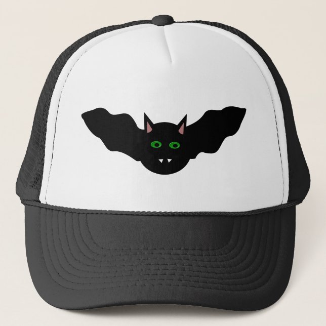Vampire Chat face chauve Halloween Casquette (Devant)