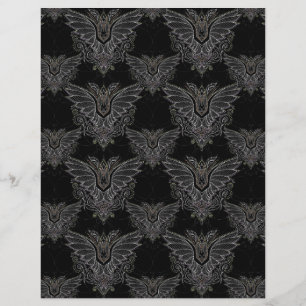 vampire chauve-souris Halloween damas papier à gra