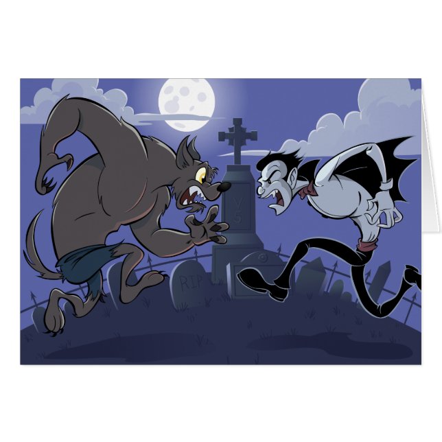 Vampire contre le loup-garou (Devant horizontal)