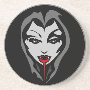 Vampire Dessous de verre mignon Halloween Vampire