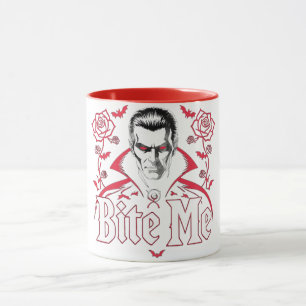 Vampire foncé "Bite Me" Halloween Humour Mug