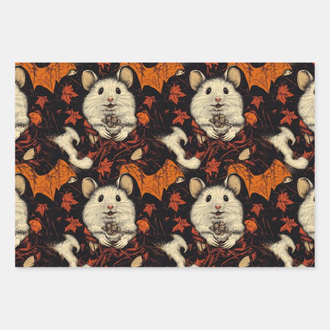 Vampire Hamster Halloween papier enveloppant (Devant)