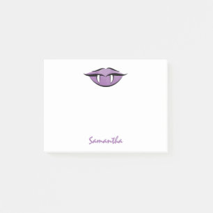 Vampire Lèvres Goth Purple Post-it® Notes