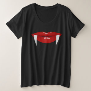 VAMPIRE LÈVRES ROUGES LADIES HALLOWEEN PLUS TAILLE