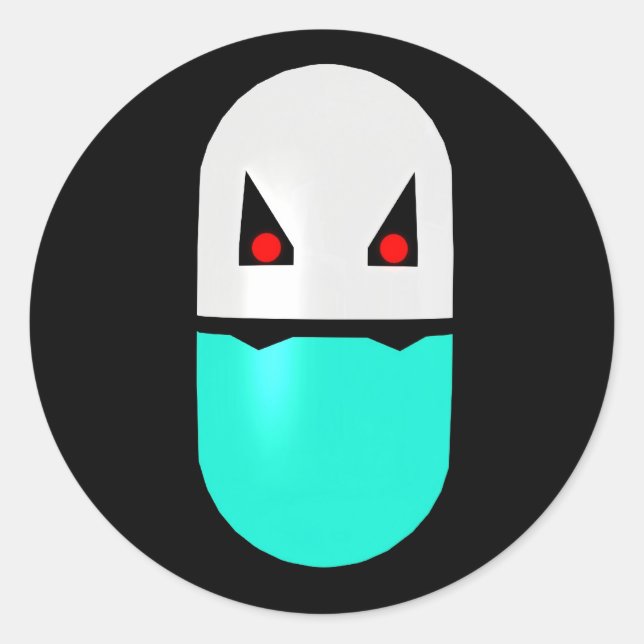 Vampire Prozac Sticker pour pilules parodiques 001 (Devant)