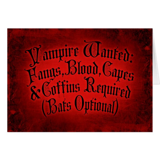 Vampire Recherché (Devant horizontal)