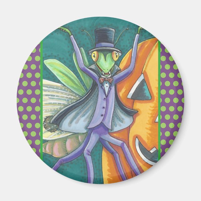 VAMPIRE TRANSYLVANIE PRIER MANTIS MAGNET Round (Devant)