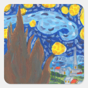 Van Gogh, autocollants de La Nuit étoilée