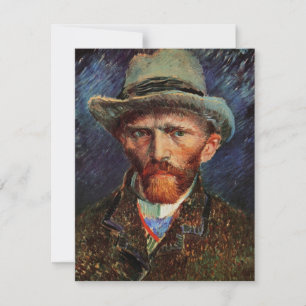 Van Gogh; Autoportrait au chapeau de feutre gris