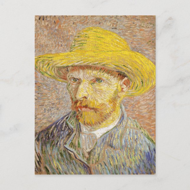 Van Gogh Autoportrait avec carte postale Casquette (Devant)