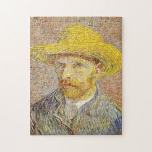 Van Gogh Autoportrait avec Puzzle Casquette paille
