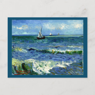 Van Gogh - Carte Postale Seascape (encadrée)