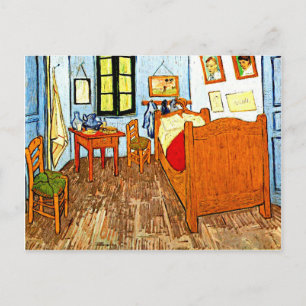 Van Gogh - Carte postale Vintage de la chambre Vin