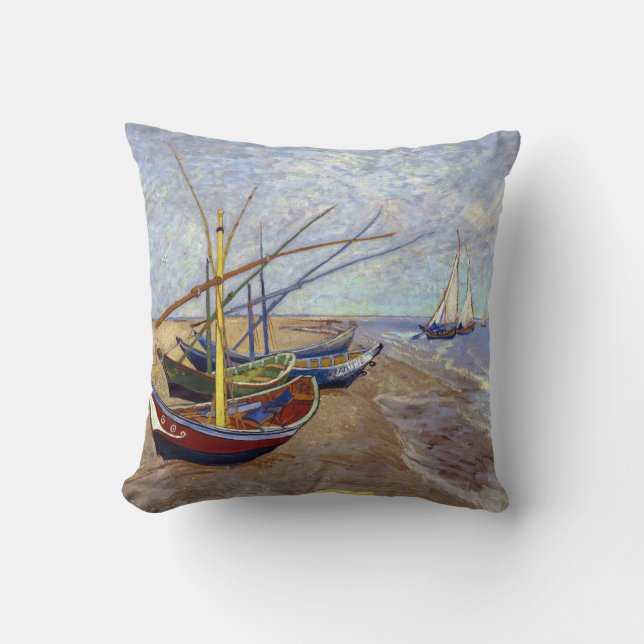 Van Gogh Coussin Bateaux de pêche (Recto)