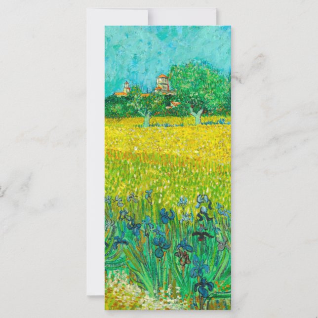 Van Gogh Field avec Irises près de Arles Card (Devant)