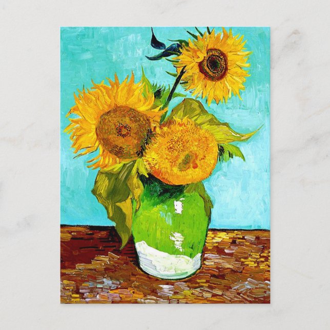 Van Gogh - Fleurs de soleil - Carte Art Post (Devant)