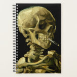 Van Gogh Fumer du squelette<br><div class="desc">Planificateur représentant la peinture à l’huile de Vincent van Gogh,  Skull of a Skeleton with Burning Cigarette (1885-86). Un grand cadeau pour les amateurs de post-impressionnisme et d'art hollandais !</div>