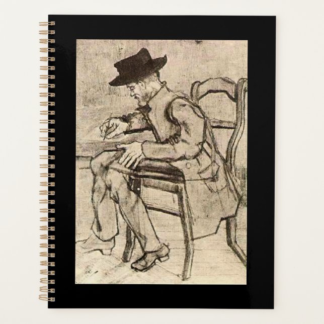 Van Gogh - Homme Écrivant, Face À Gauche, (Devant)