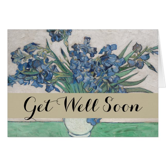 Van Gogh Iris Vase Peinture Impressionnisme (Devant horizontal)