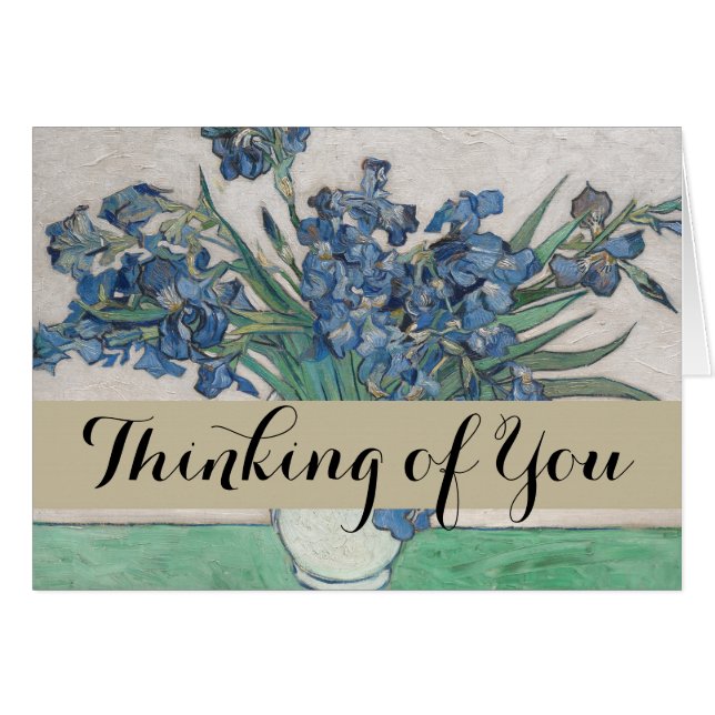 Van Gogh Iris Vase Peinture Impressionnisme (Devant horizontal)