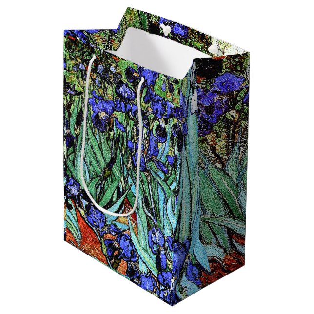 Van Gogh irise le sac floral de cadeau de jardin (Devant Angle)