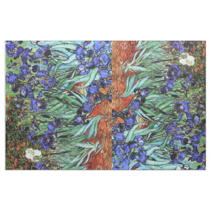 Van Gogh irise le tissu floral de fleurs