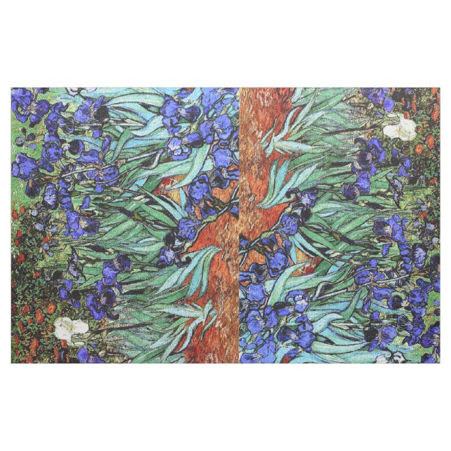 Van Gogh irise le tissu floral de fleurs (Yard)