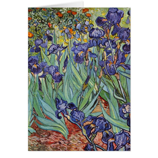 Van Gogh Irises Peinture impressionniste (Devant)