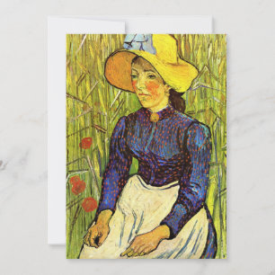 Van Gogh, Jeune paysanne avec Casquette de paille
