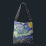 Van Gogh le sac mortuaire à croix de nuit étoilée<br><div class="desc">Art fonctionnel de notre artiste préféré Van Gogh. 
La nuit étoilée par Vincent van Gogh en juin 1889</div>