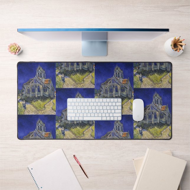 Van Gogh L'église d'Auvers-sur-Oise sous un ciel b (Bureau 1)