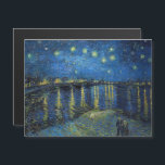 Van Gogh - Nuit étoilée / Carte magnétique du Rhôn<br><div class="desc">Nuit étoilée sur le Rhône / Nuit étoilée sur le Rhône - Vincent van Gogh,  Huile sur toile,  1888,  Arles</div>