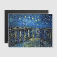 Van Gogh - Nuit étoilée / Carte magnétique du Rhôn