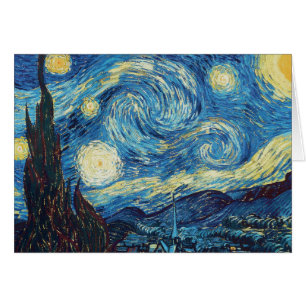 Van Gogh Nuit étoilée Vintage Bleu Chef-d'œuvre