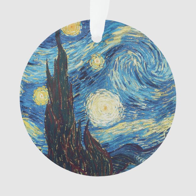 Van Gogh Nuit Étoilée Vintage Bleu Chef-d'œuvre (devant)